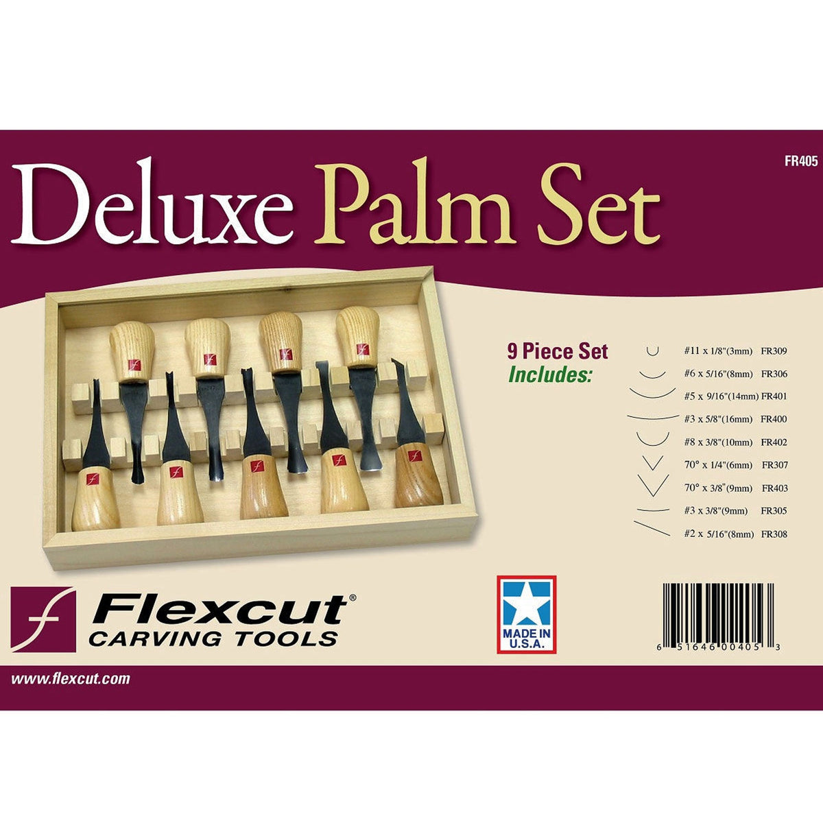 Flexcut FR405 Deluxe Palm Set