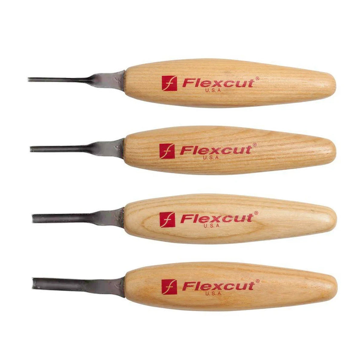 Flexcut Micro Tool Set of 4 - Shallow U-Gouge