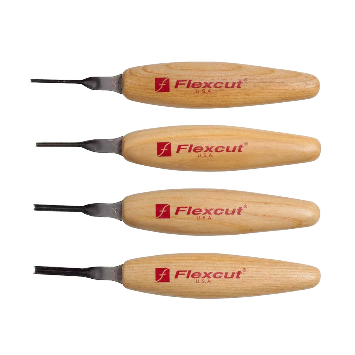 Flexcut Micro Tool Set of 4 - 45° Parting Tools