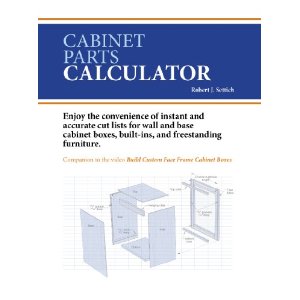 Cabinet Parts Calculator DVD ROM