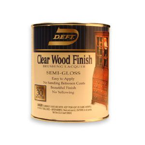 Deft Semi-Gloss Brushing Lacquer - Quart