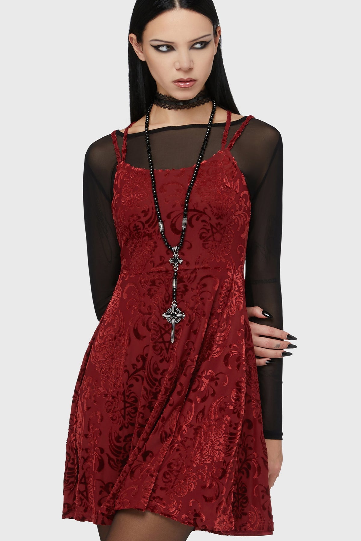 Crimson Bloodlust Mini Dress