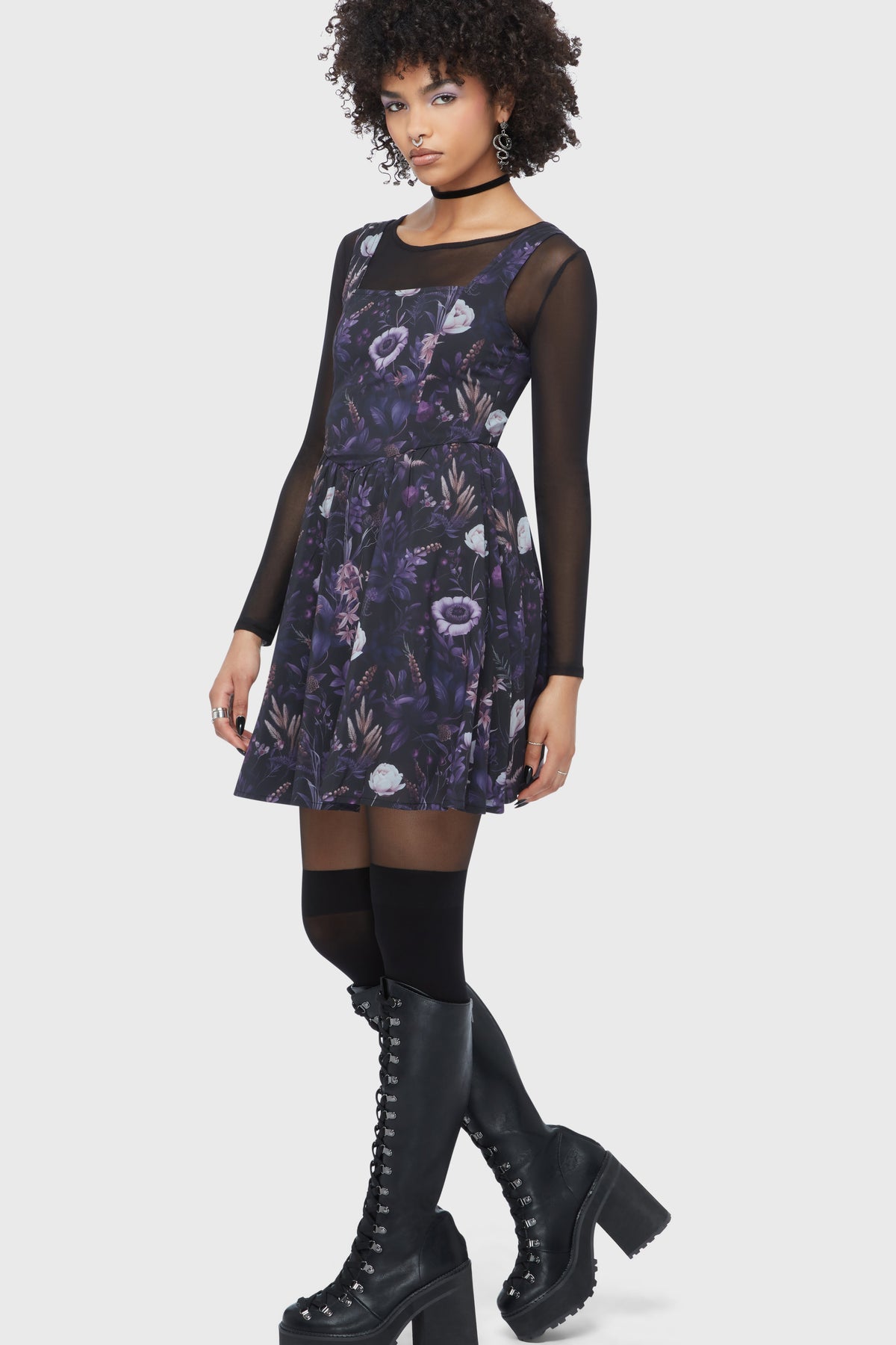 Dusk's Garden Mini Dress