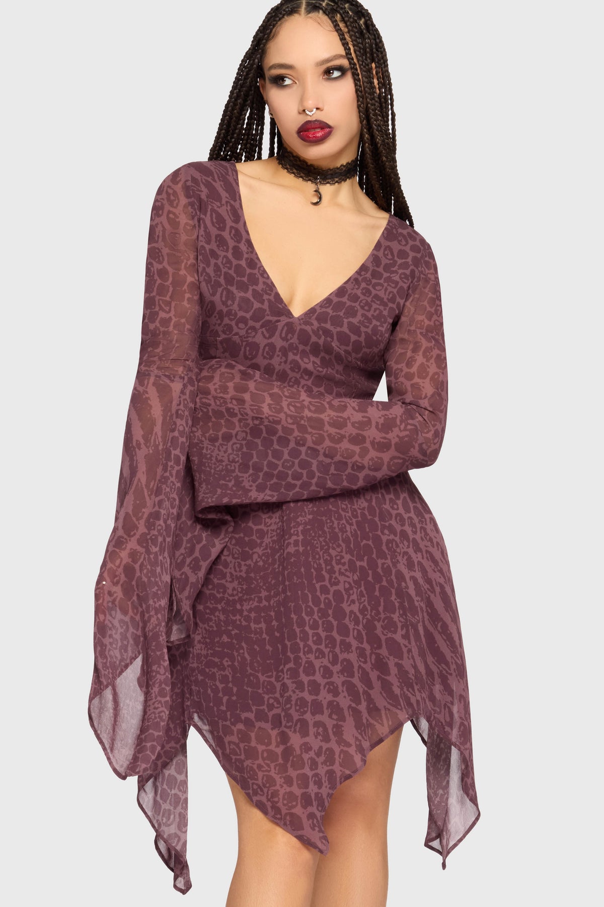 Gaia Adorned Mini Dress
