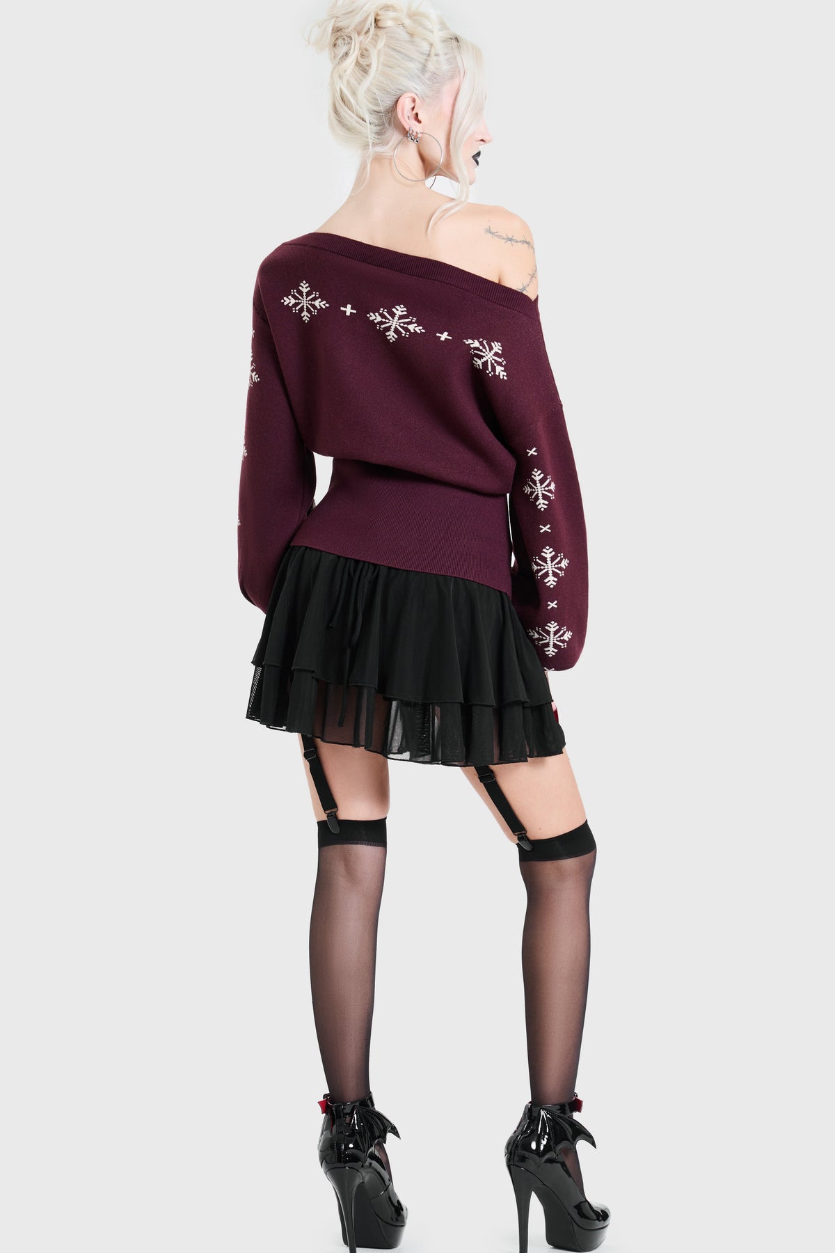 Loathe Laugh Leave Knitted Sweater