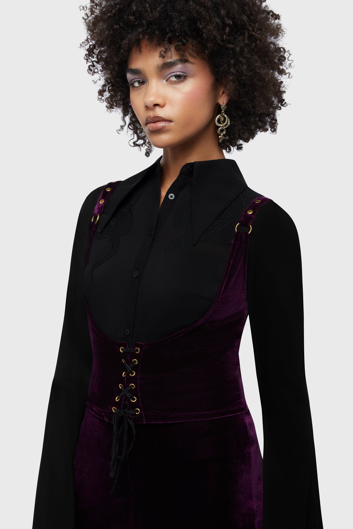 Night Petal Underbust Corset Top