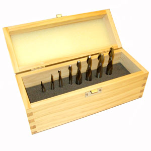 Leigh Spiral solid Carbide Up-cut Bits for FMT Jigs - Set of 8