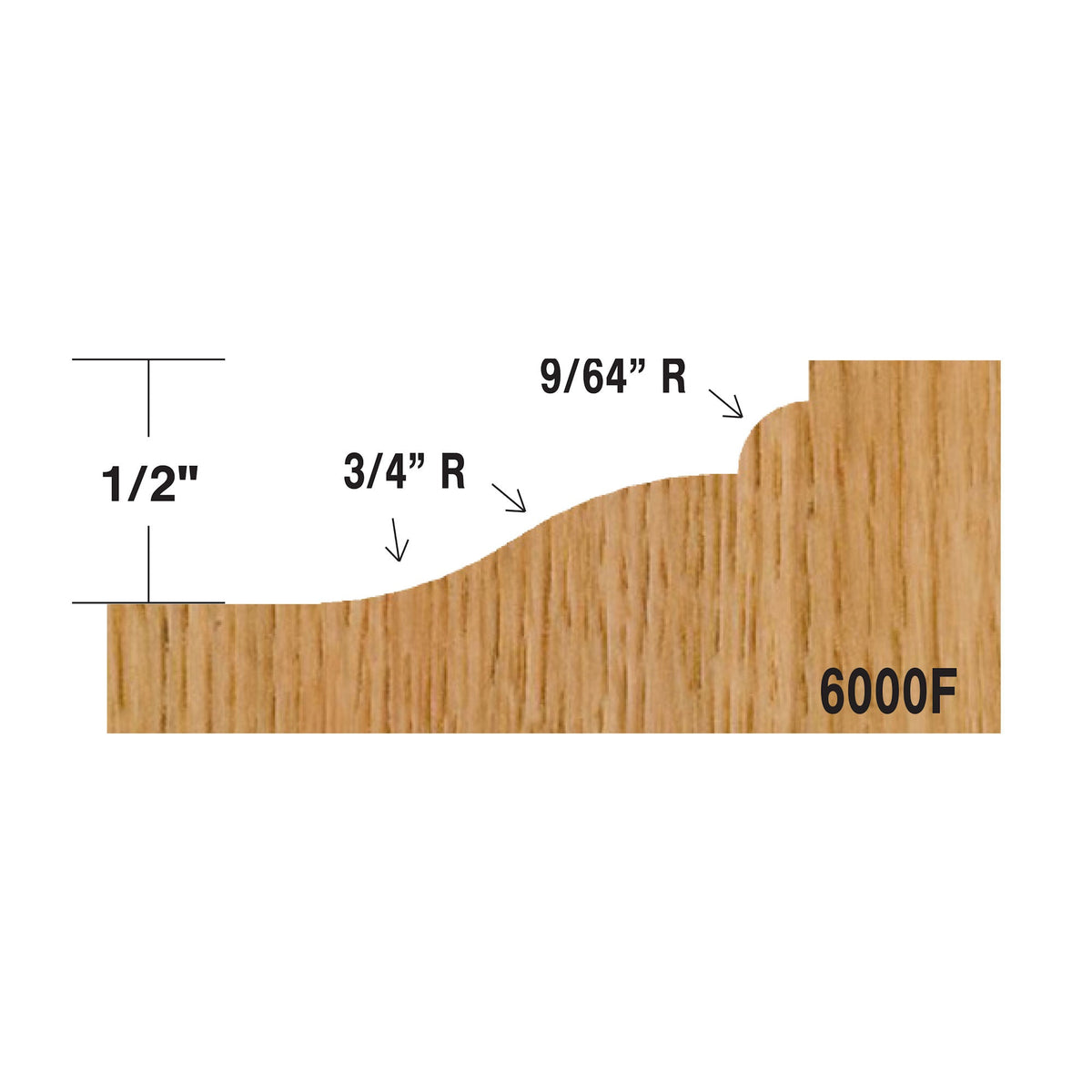 Whiteside Large 3-wing Raised Panel Bit