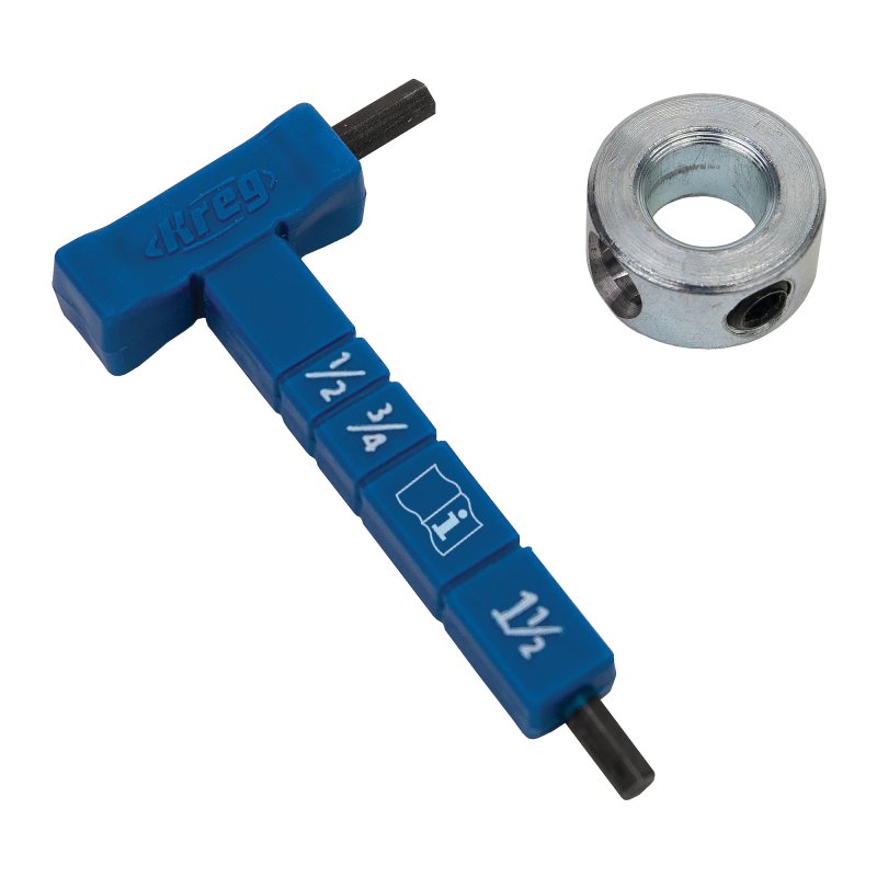 Kreg Easy-Set Drill Bit with Stop Collar and Gauge