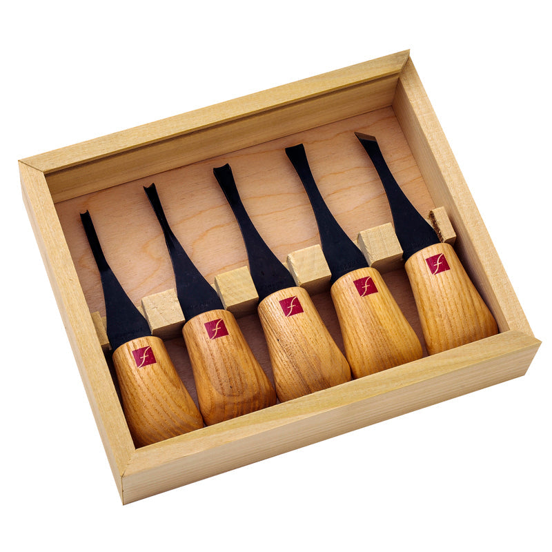 Flexcut Beginner's Palm Chisel Set - 5-Piece