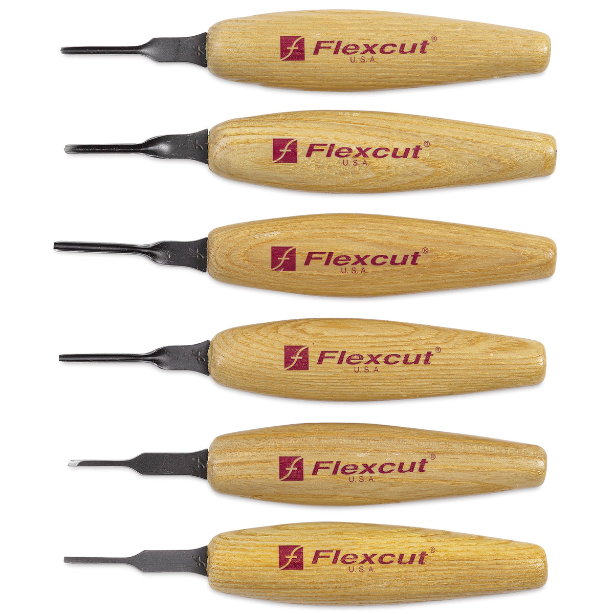 Flexcut Micro Tool Set of 6 - 1.5 mm Assortment