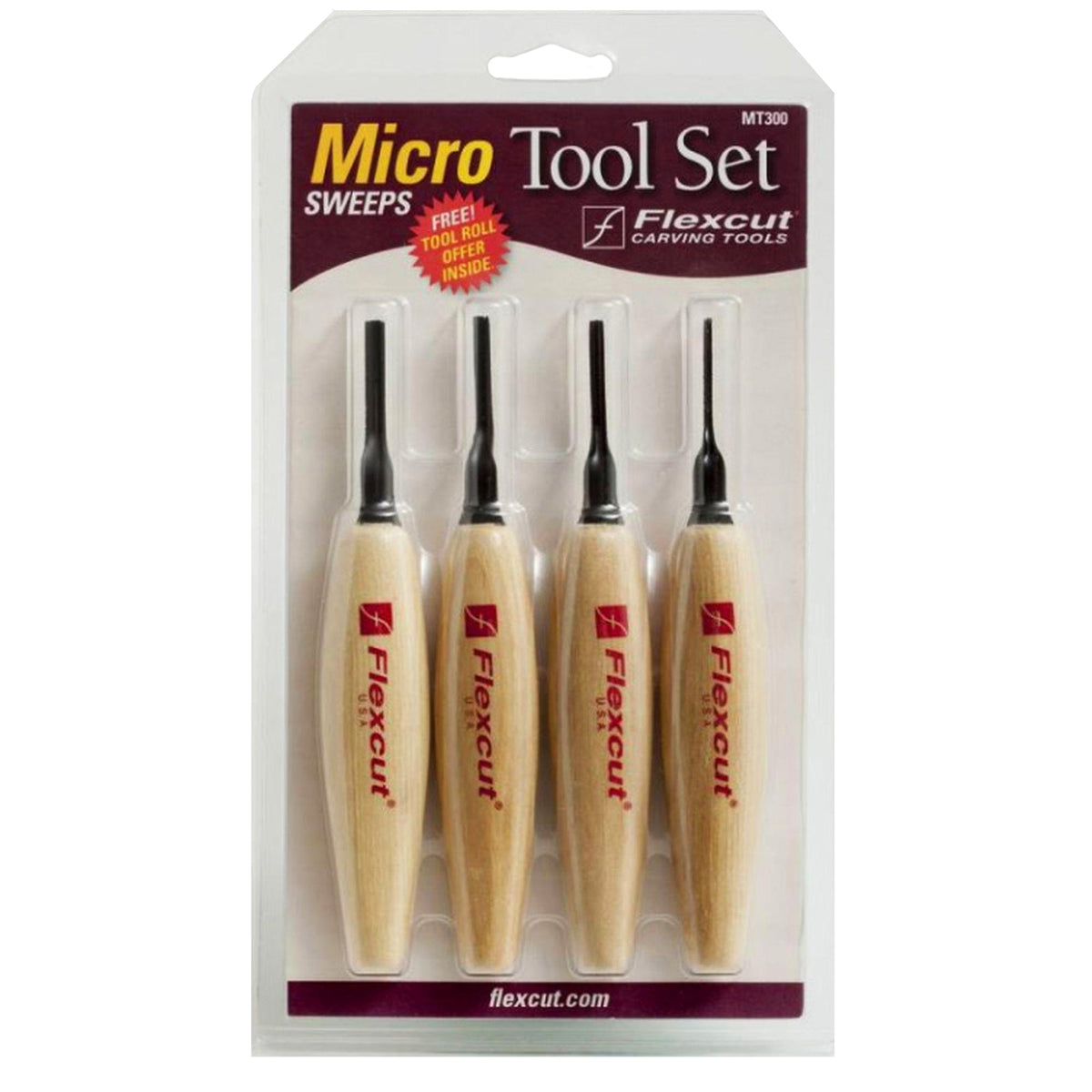 Flexcut Micro Tool Set of 4 - Sweeps