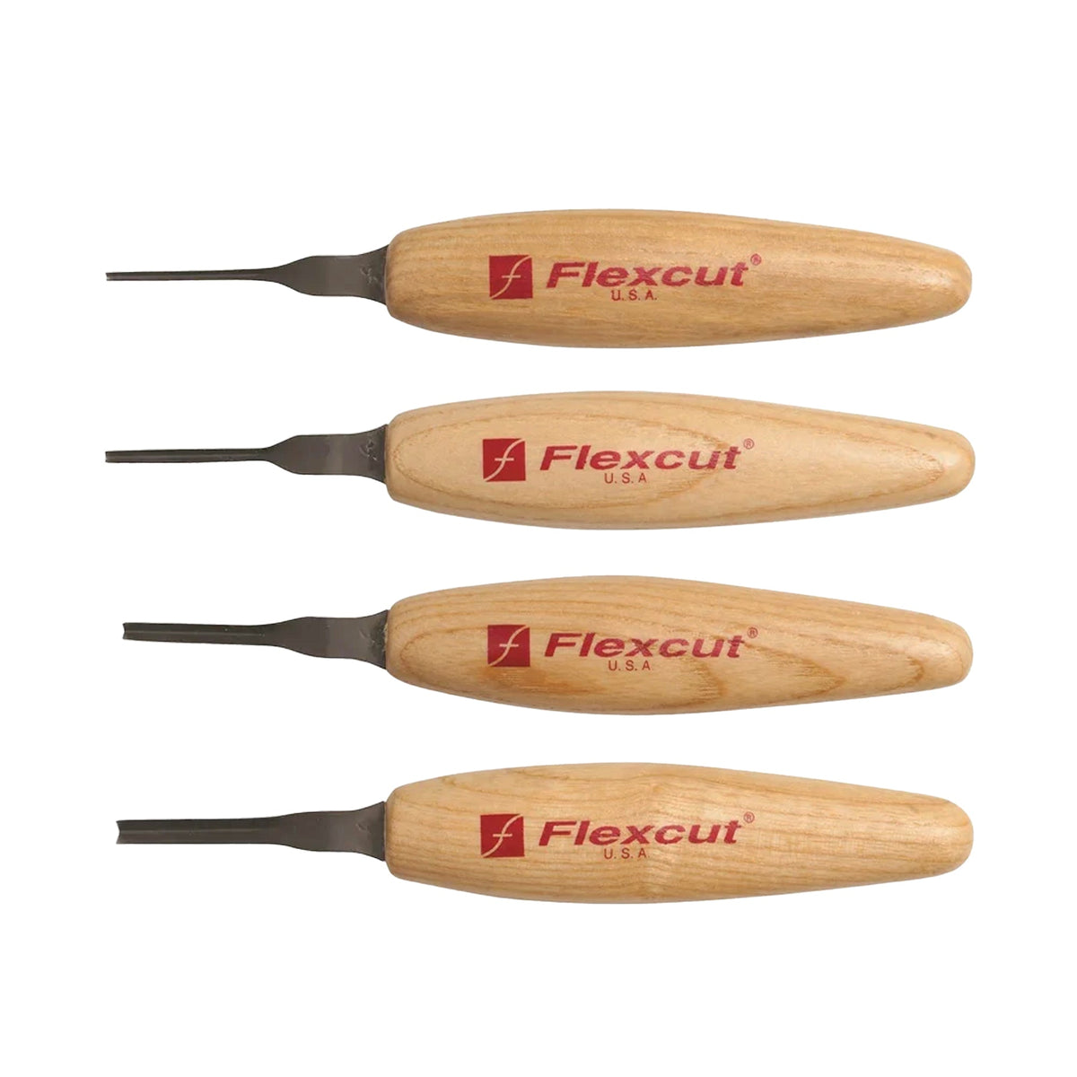 Flexcut Micro Tool Set of 4 - 90° Parting Tools