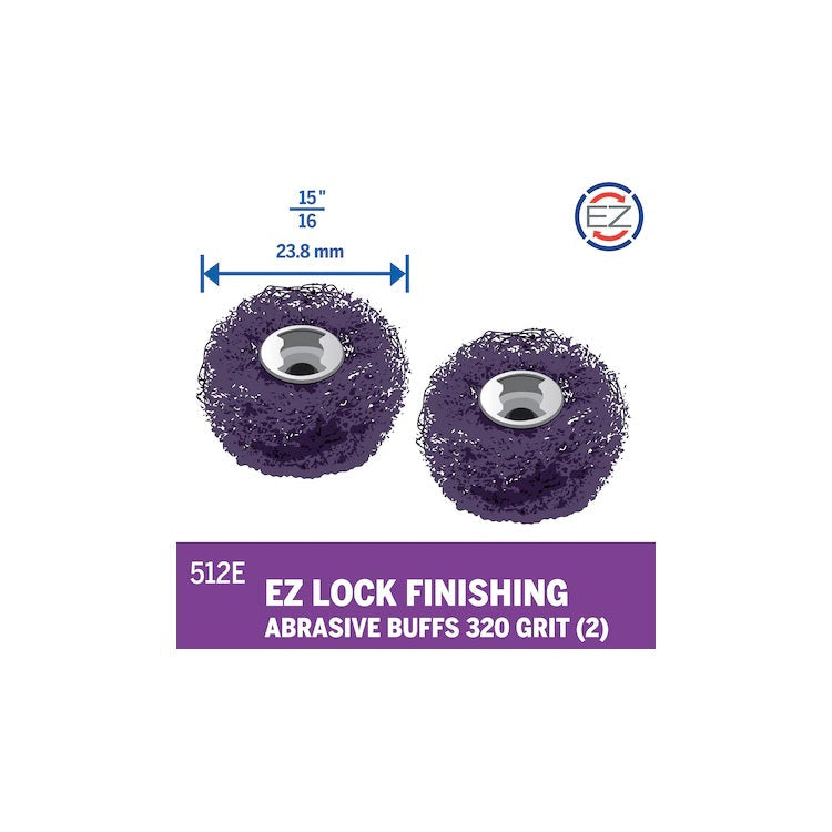 Dremel EZ Lock Abrasive Buffs 320x -Pack of 2