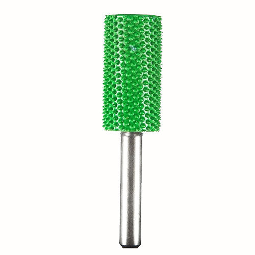 Smooth End Cylinder Saburr Tooth Carbide Burrs - 1/4 inch Shank