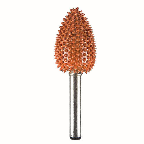 Flame Saburr Tooth Carbide Burrs - 1/4 inch Shank