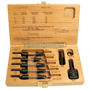 Fuller No. 10 Quick Change Tapered Drill Bit Set