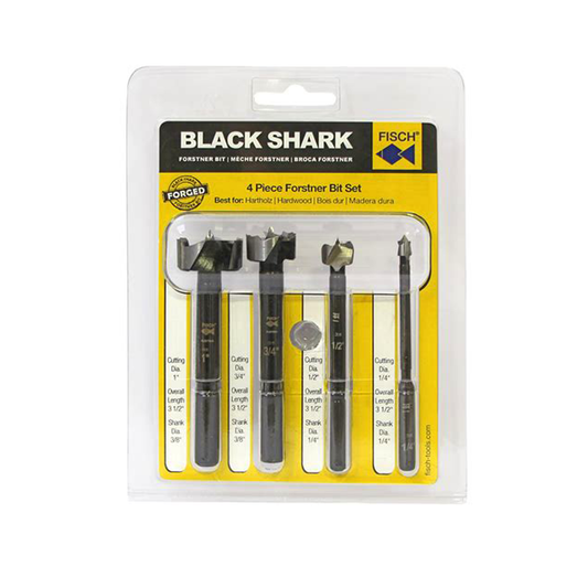 Fisch Black Shark Forstner Bit - Set of 4
