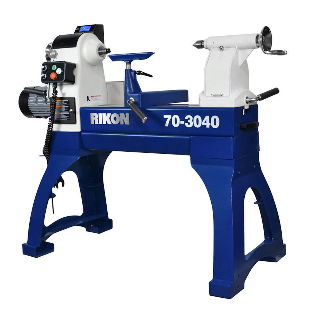 Rikon 70-3040 Variable Speed Reversible Lathe with Sliding Bed