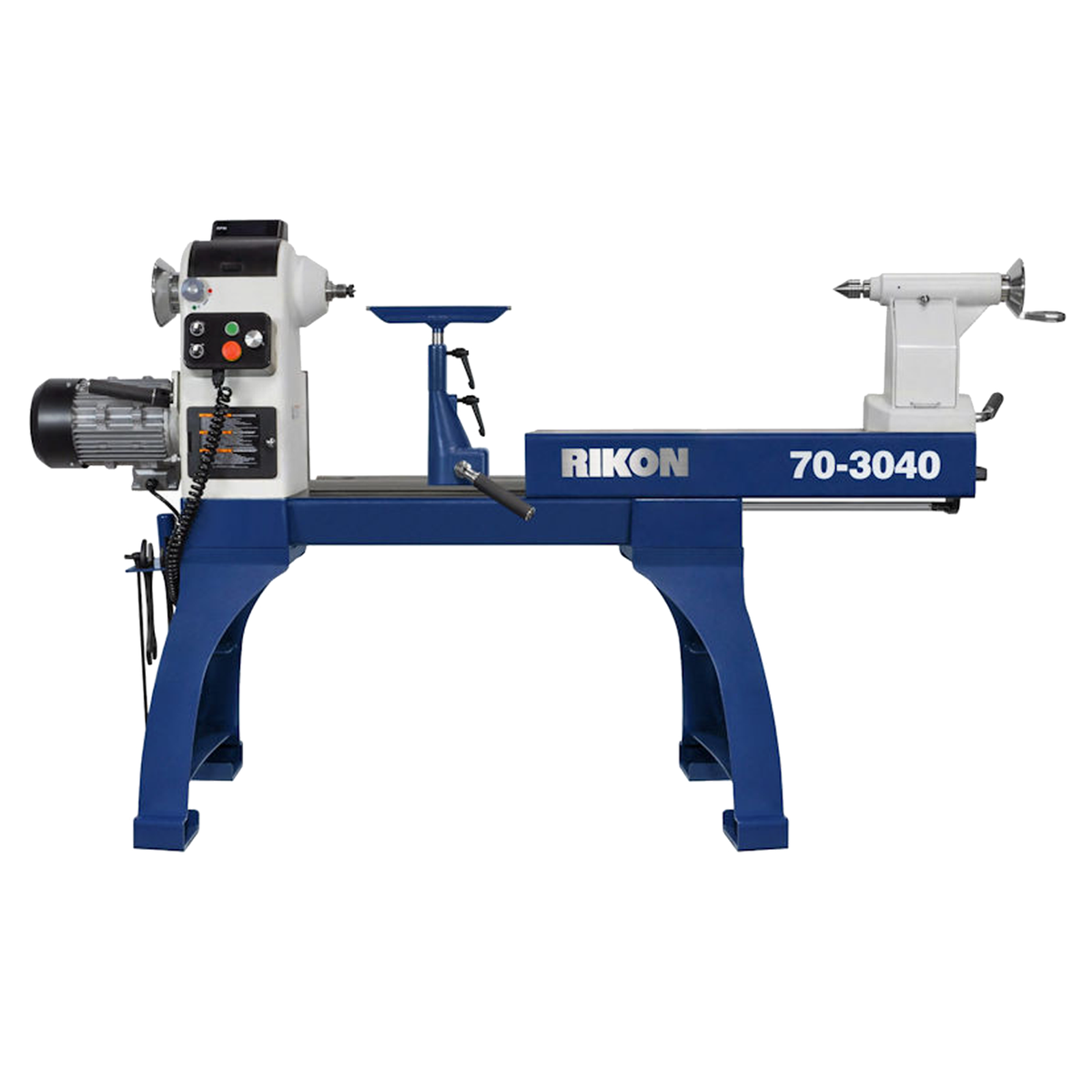 Rikon 70-3040 Variable Speed Reversible Lathe with Sliding Bed