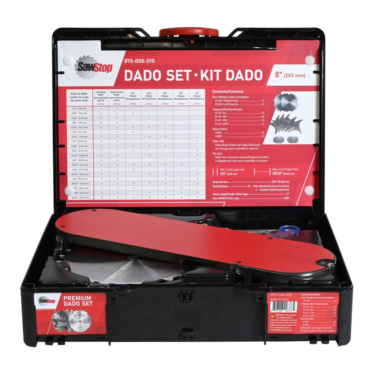 SawStop 8 inch Premium Dado Set  in SYS3 112 Systainer