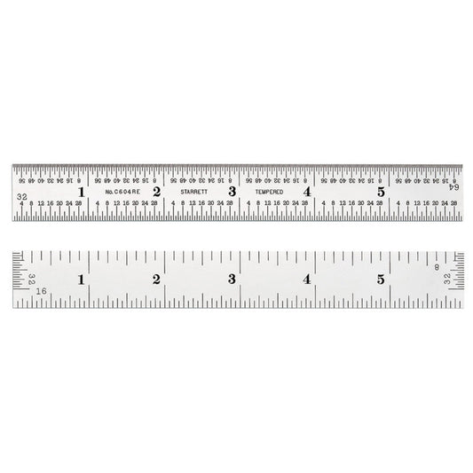 Starrett C604RE-6 Precision Rule with End Grads - 6 inch