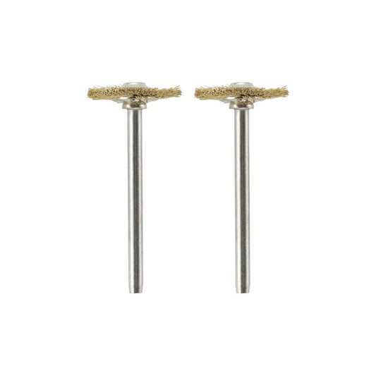 Dremel 3/4 inch Brass Wire Wheel Brush - Pack of 2