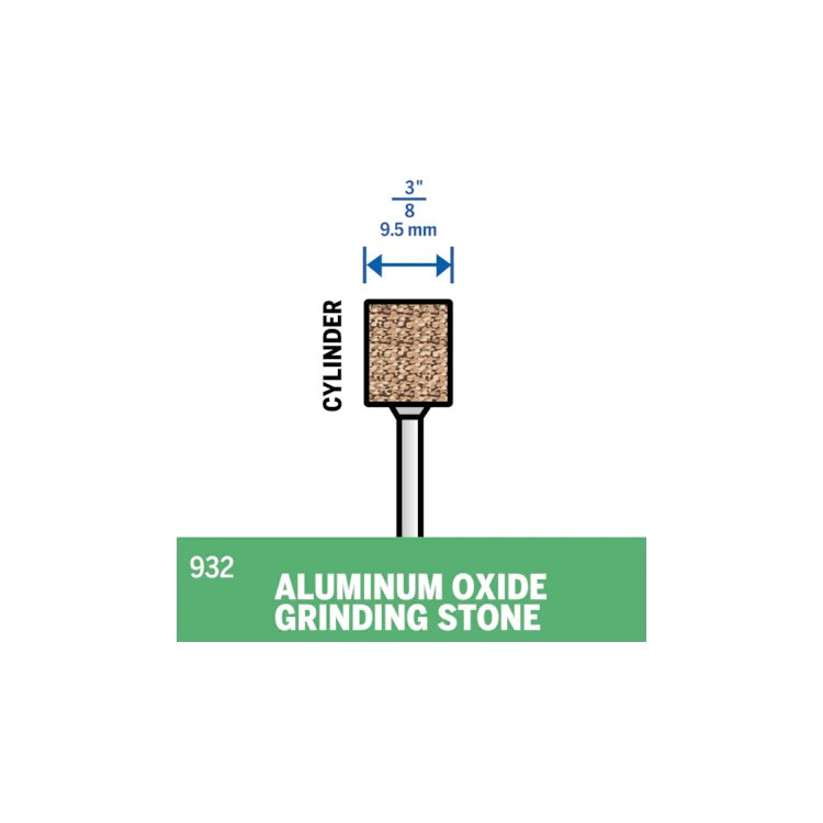 Dremel 3/8" Cylinder Aluminum Oxide Grinding Stone