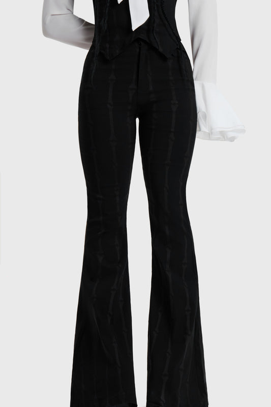BONE STRIPE FLARES