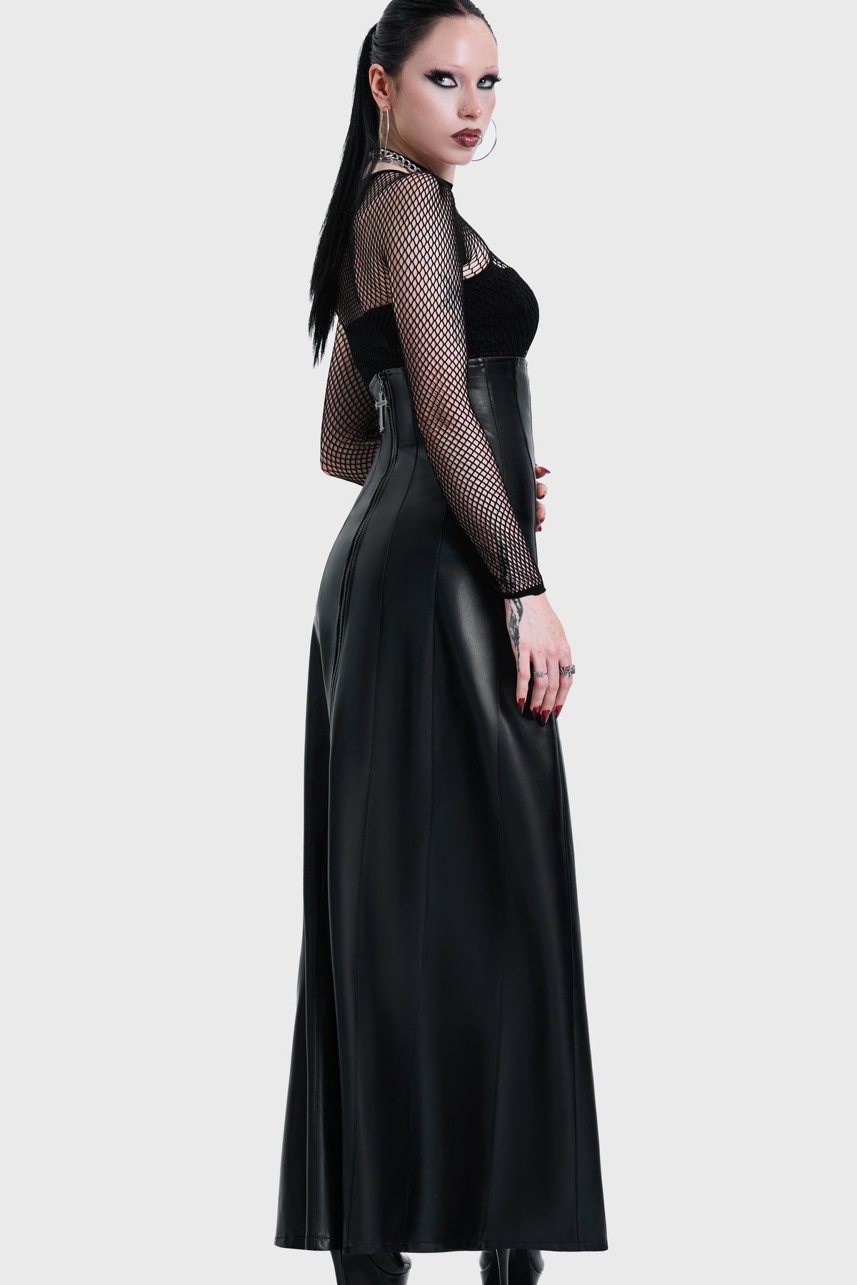 CRUCIFIX MAXI SKIRT
