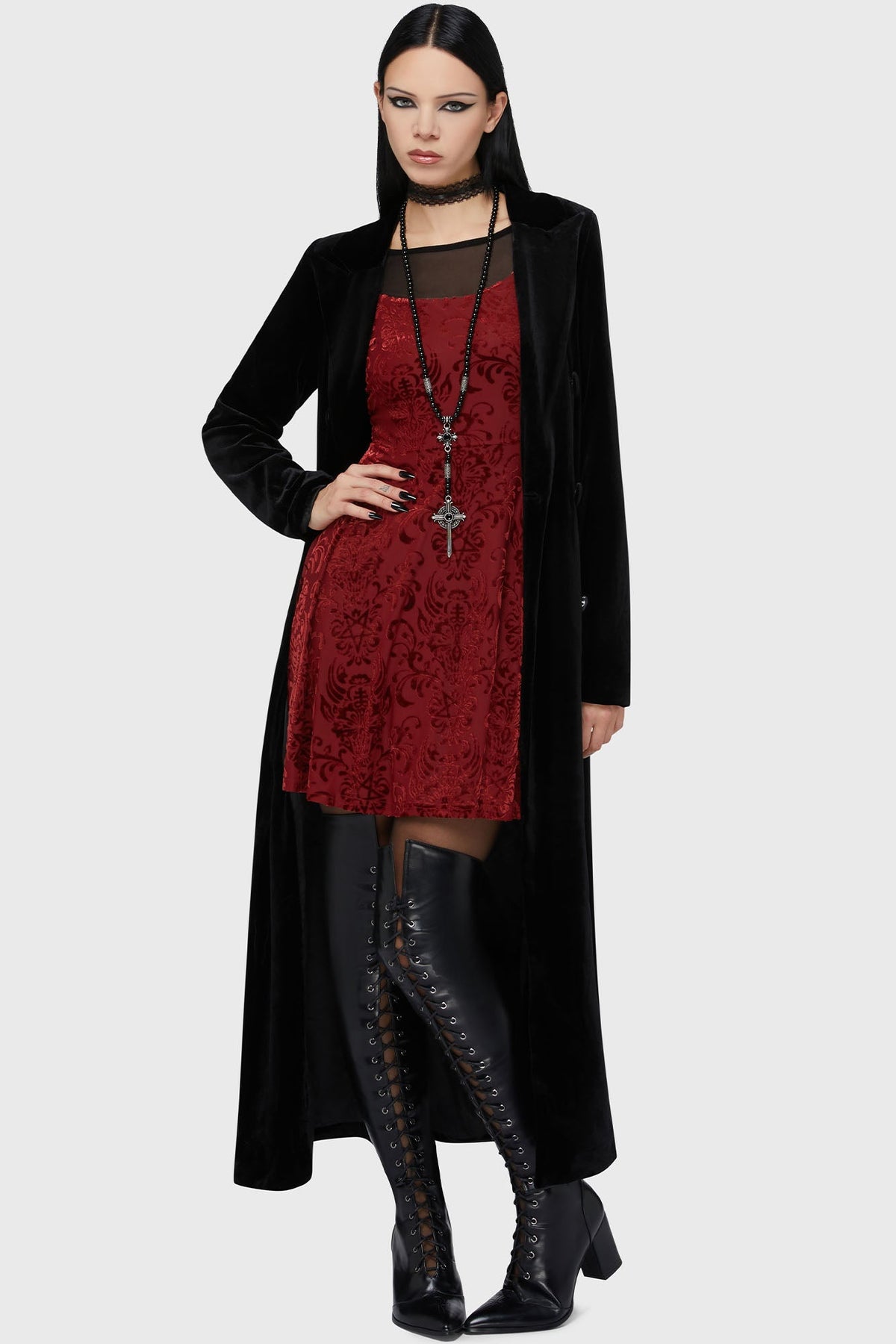 Crimson Bloodlust Mini Dress