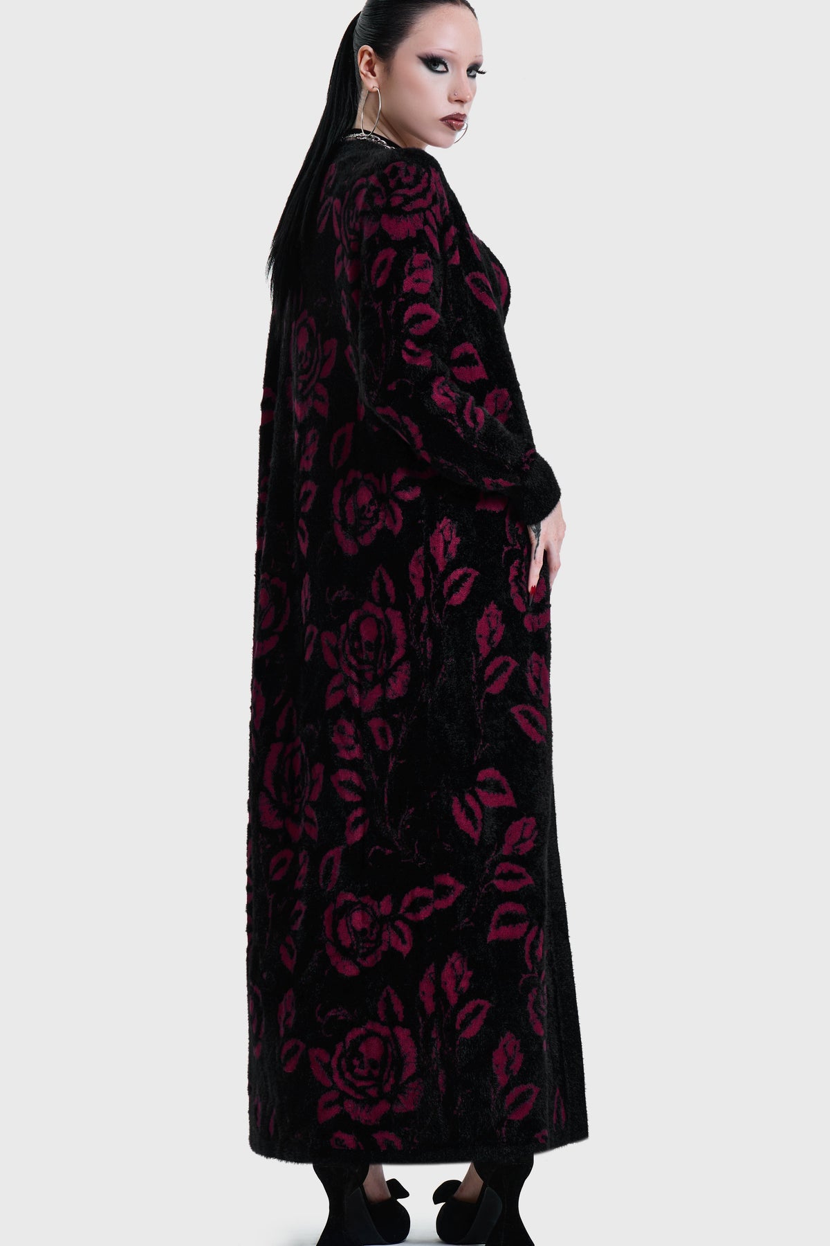 FUNERAL ROSE KNITTED CARDIGAN