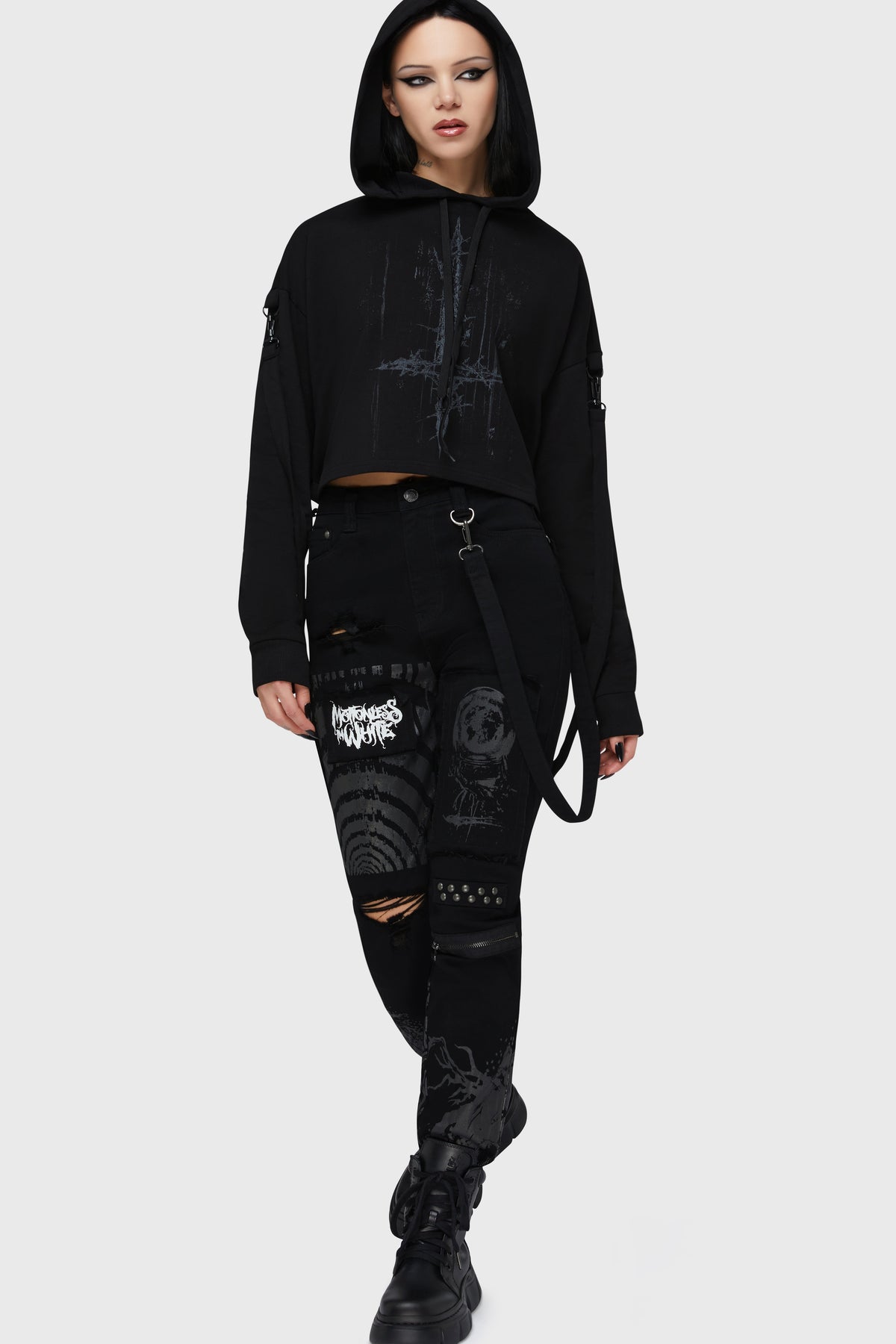 Final Dictvm Crop Hoodie