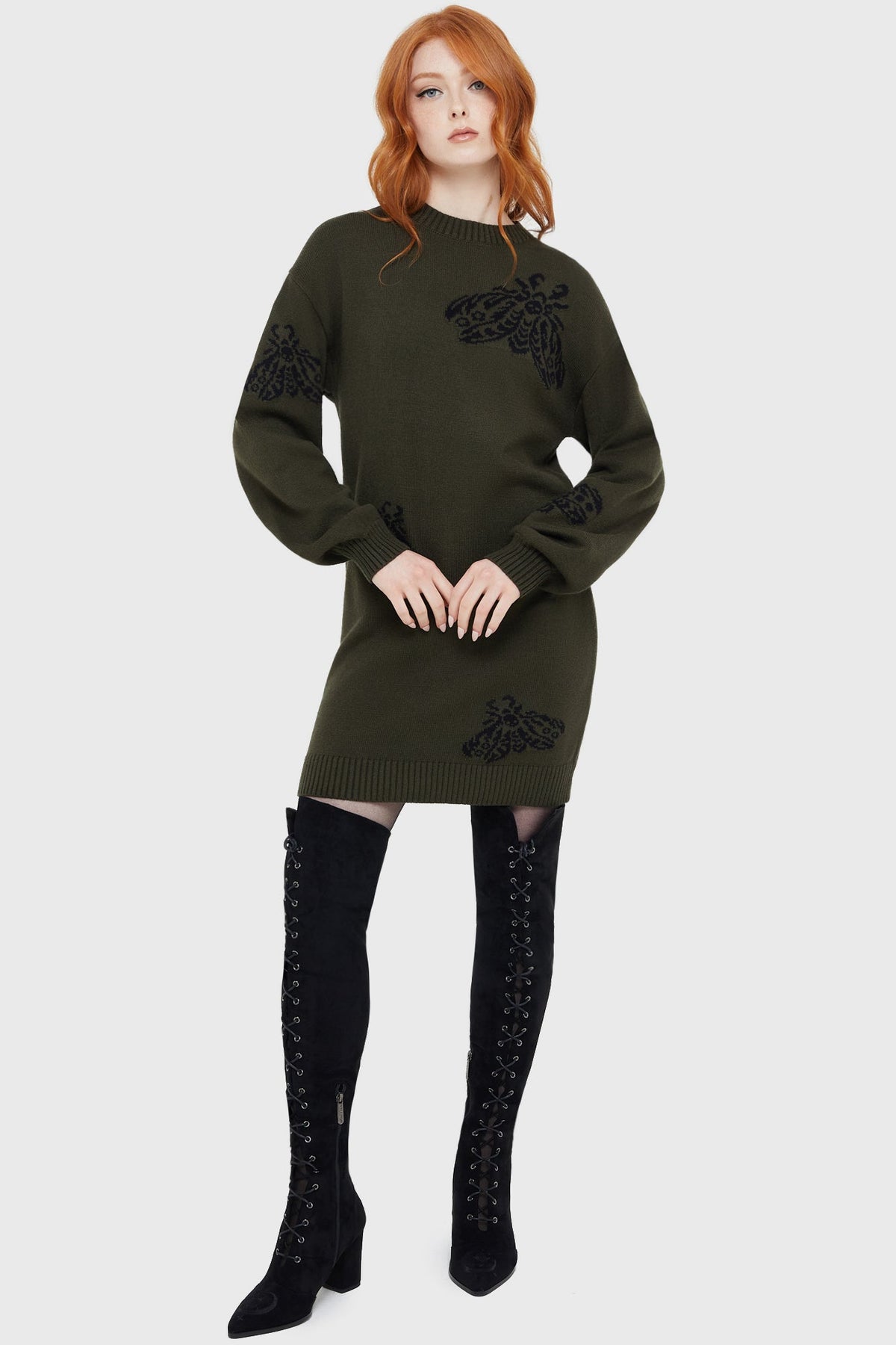 Moth Light Sweater Dress