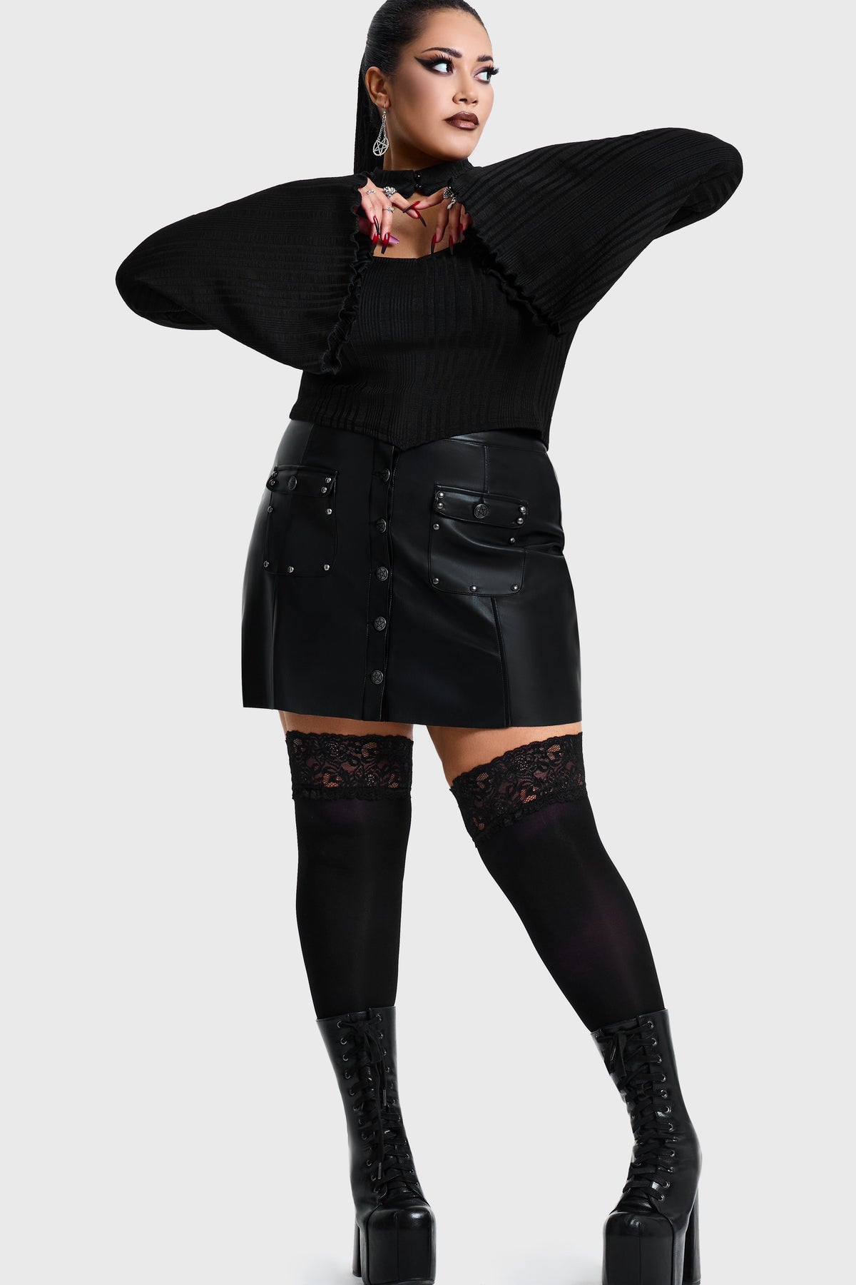 Noir Cut Out Top