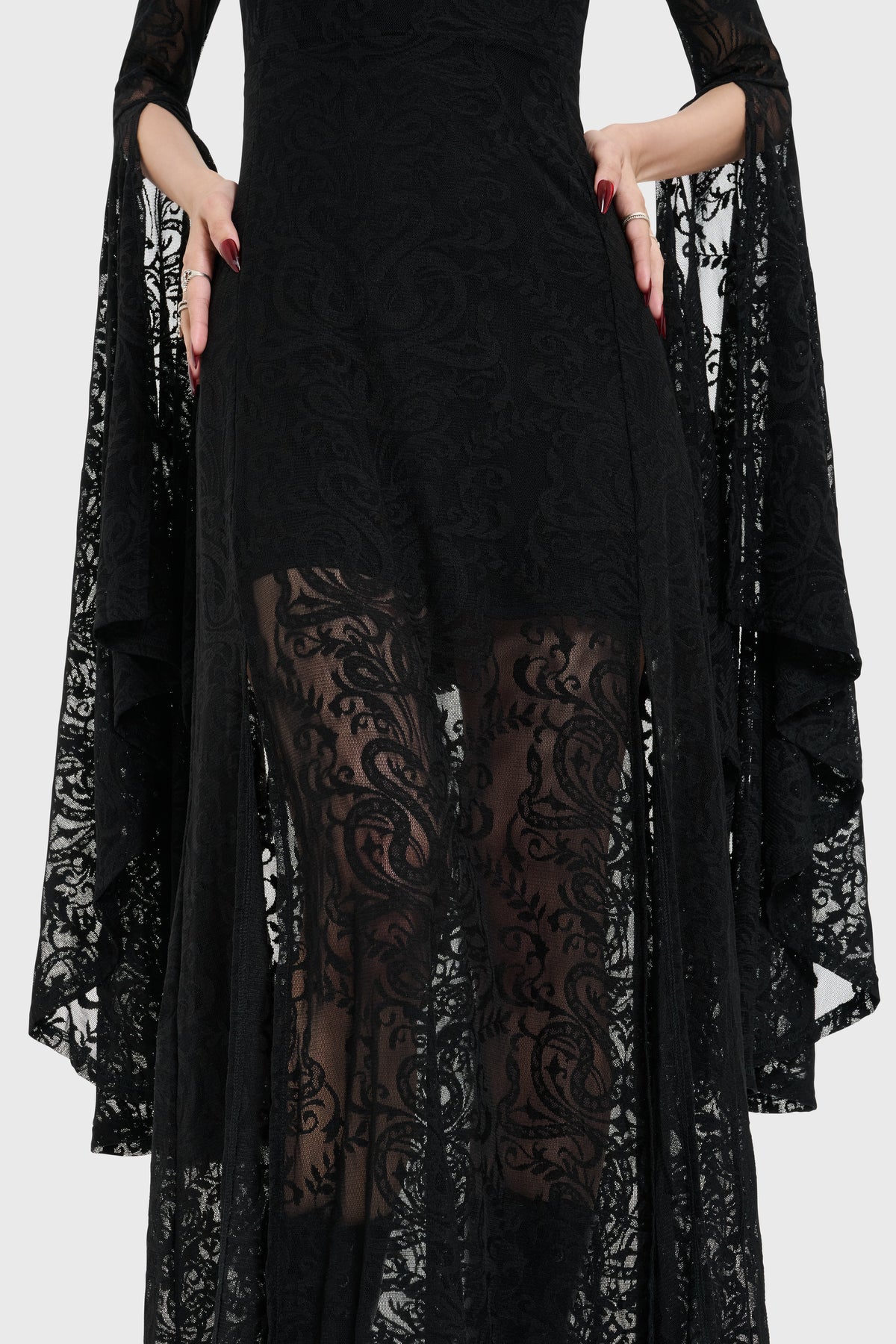 Ophidian Lace Maxi Dress
