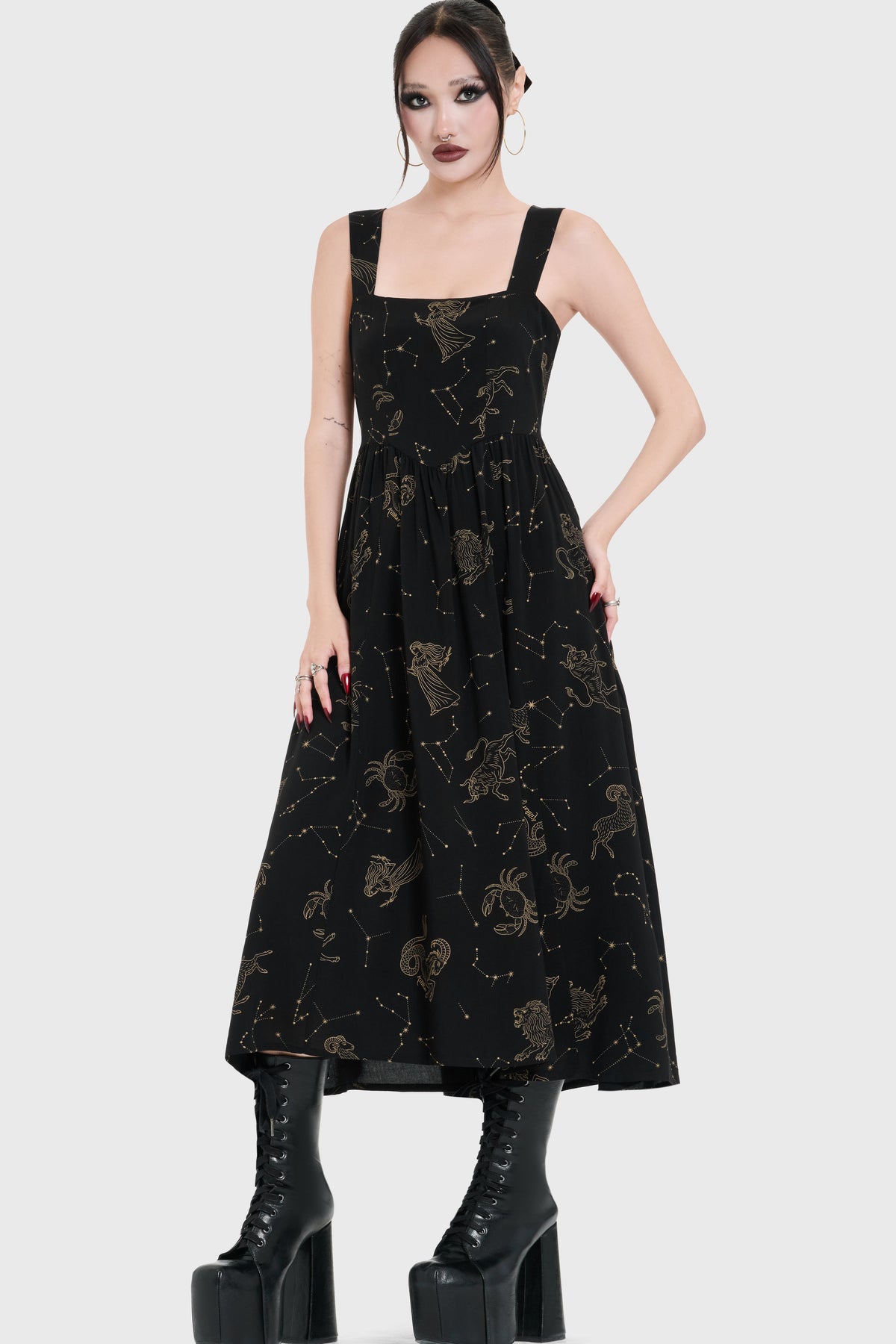 Polaris Night Midi Dress