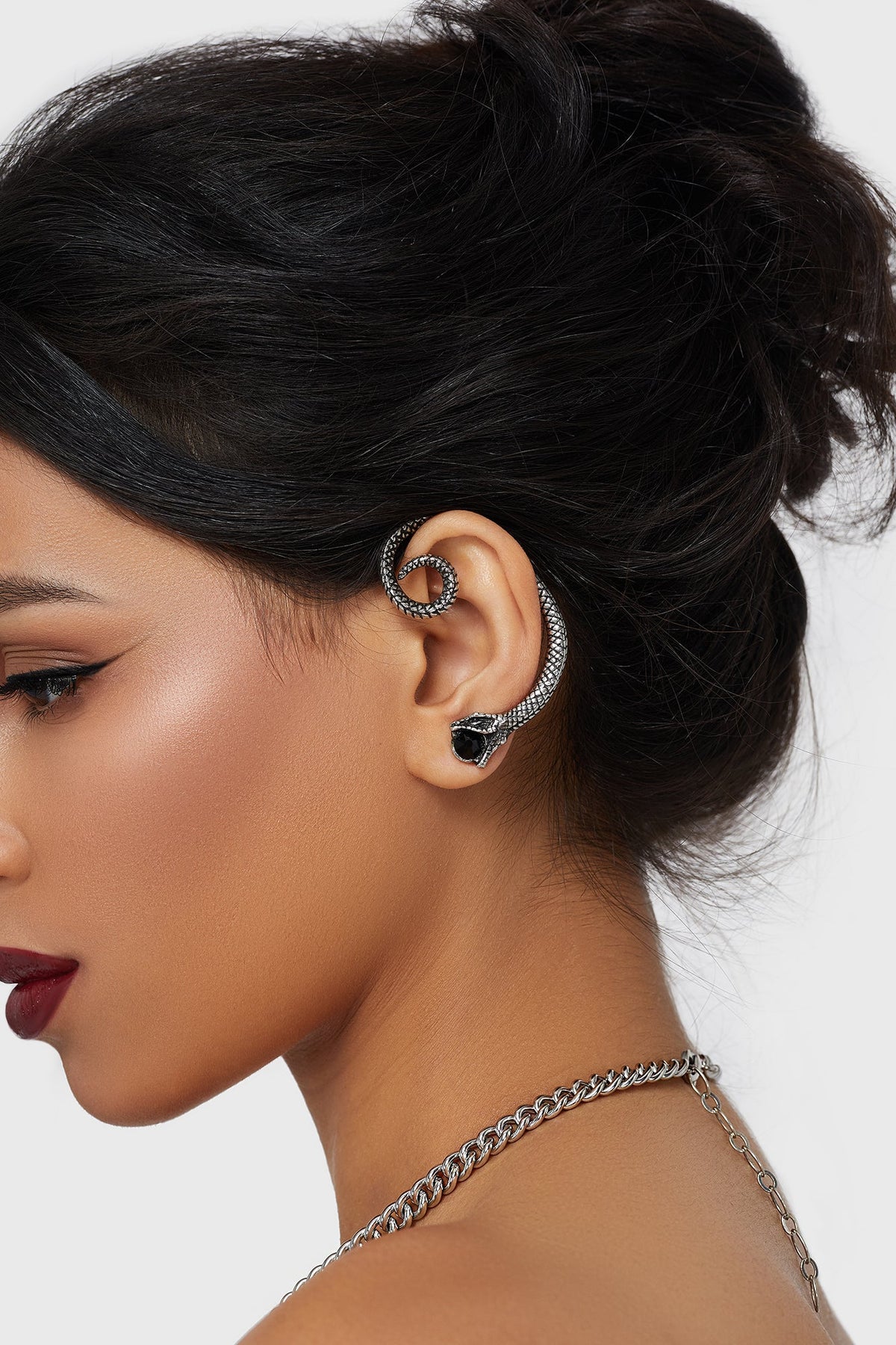 Snake Venom Ear Climber Earring