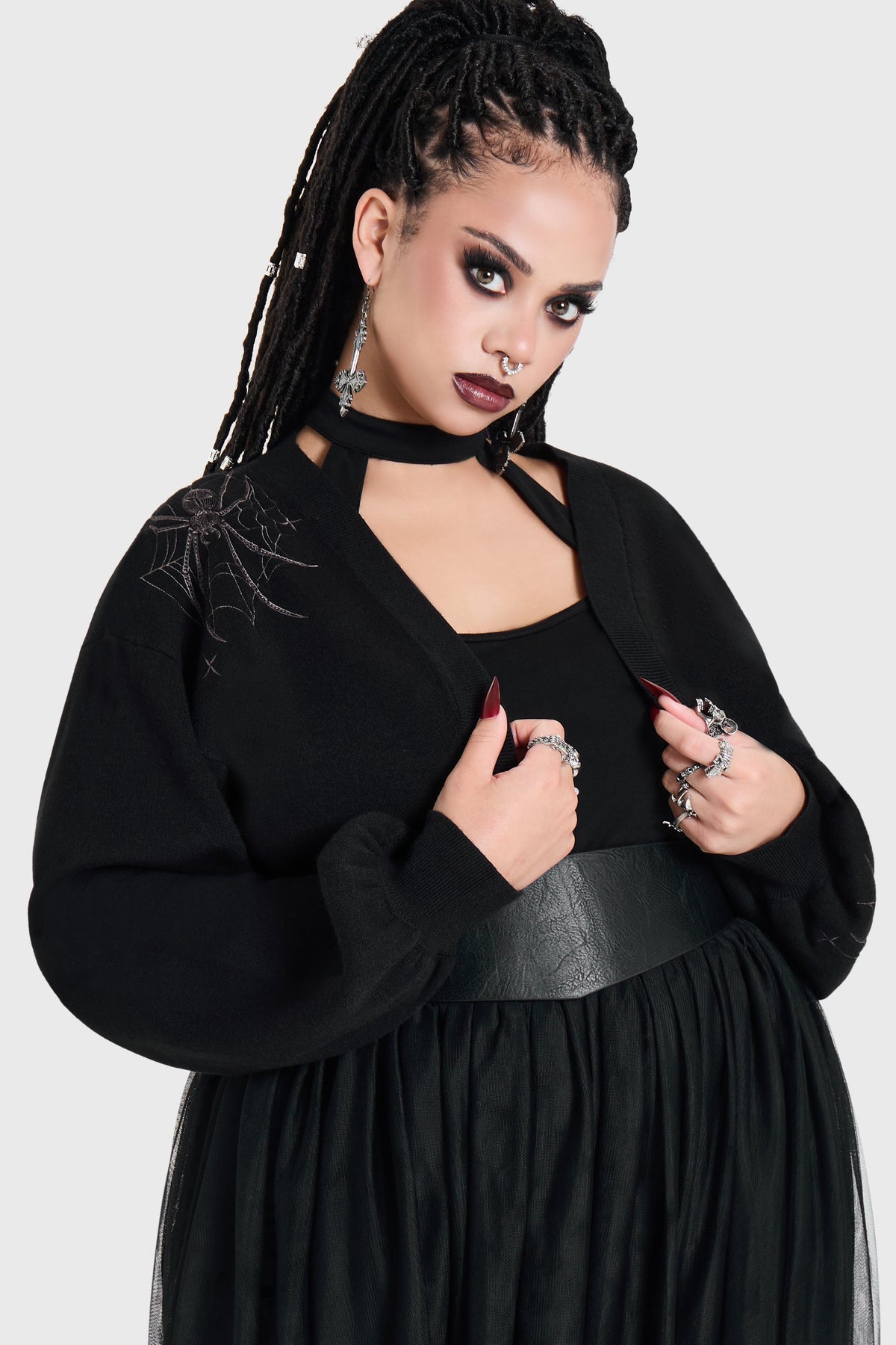 Spiderella Knitted Bolero