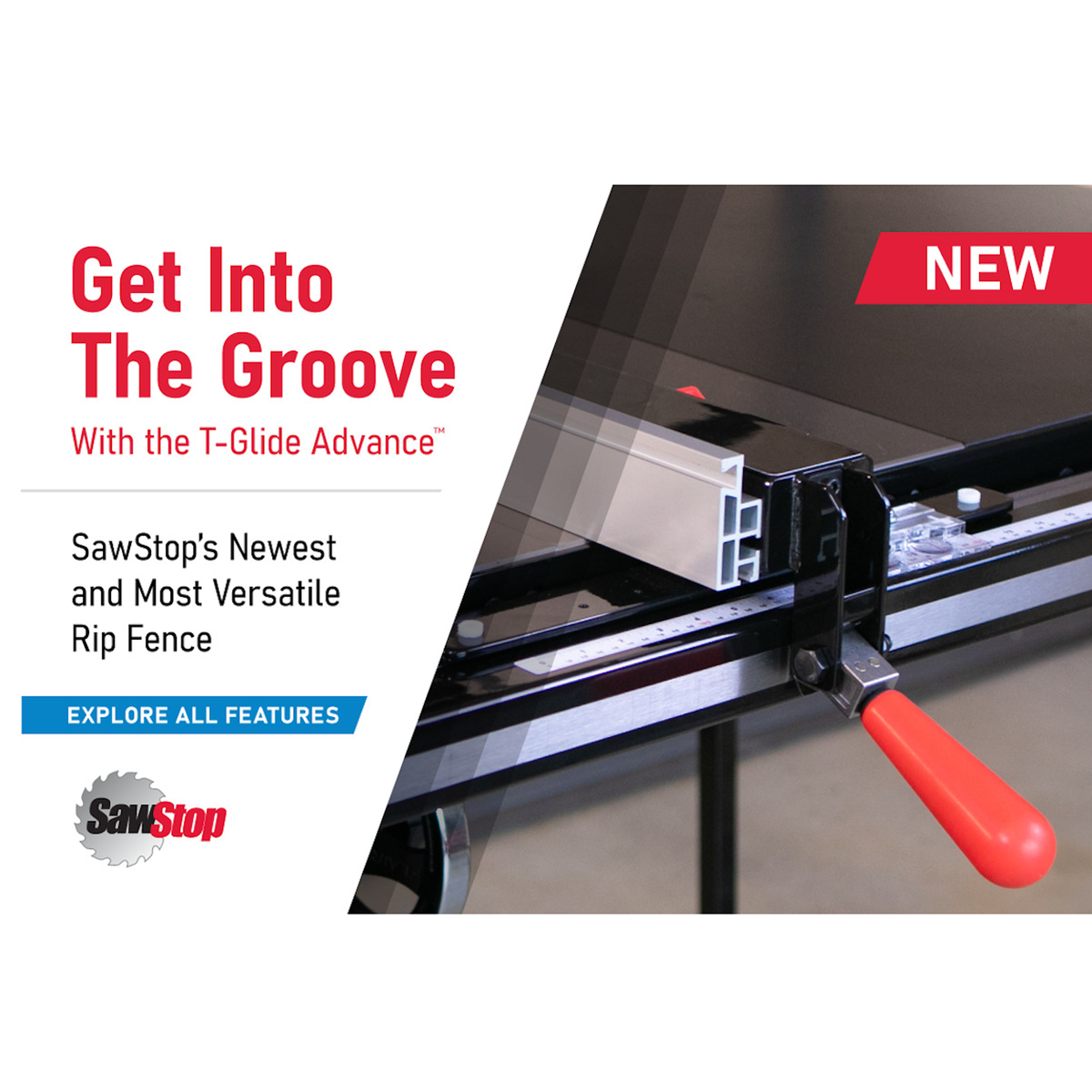 SawStop T-Glide Advance Rip Fence Upgrade