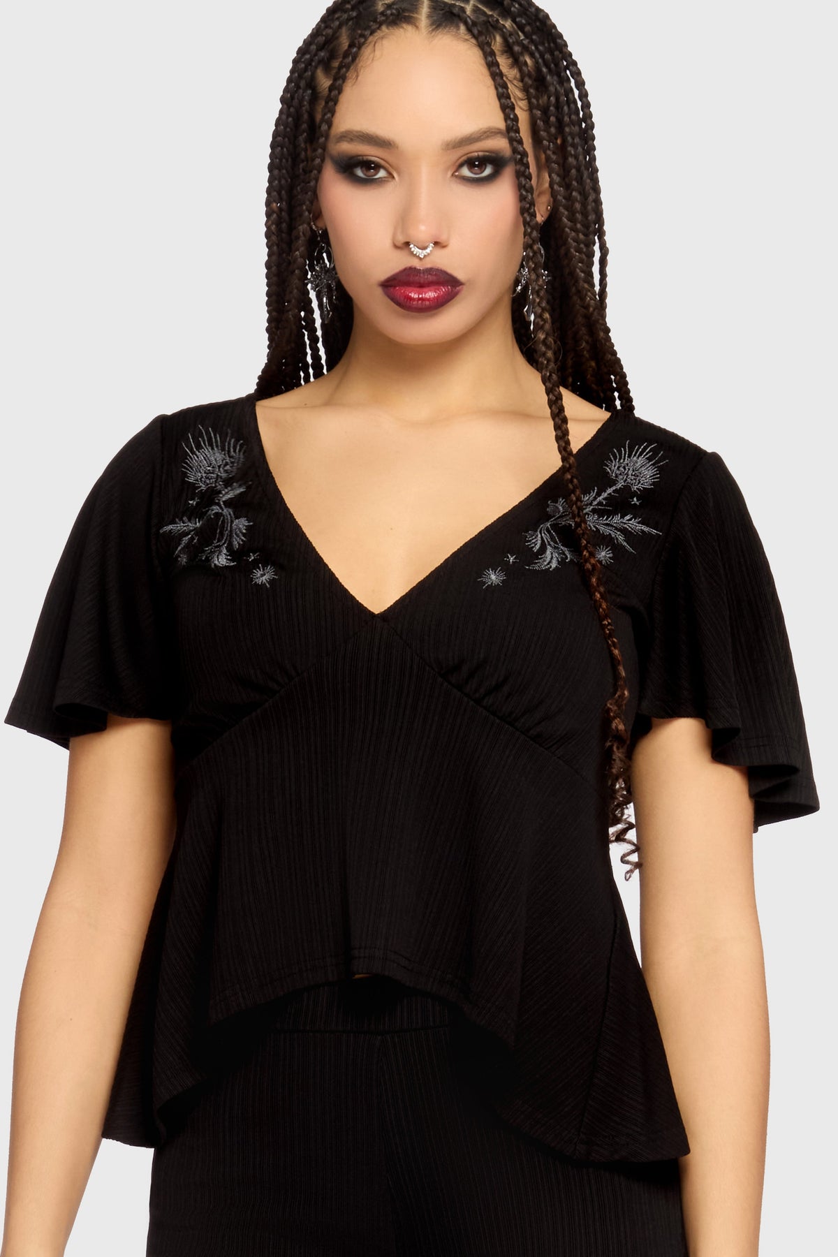 Thistina Embroidered Top