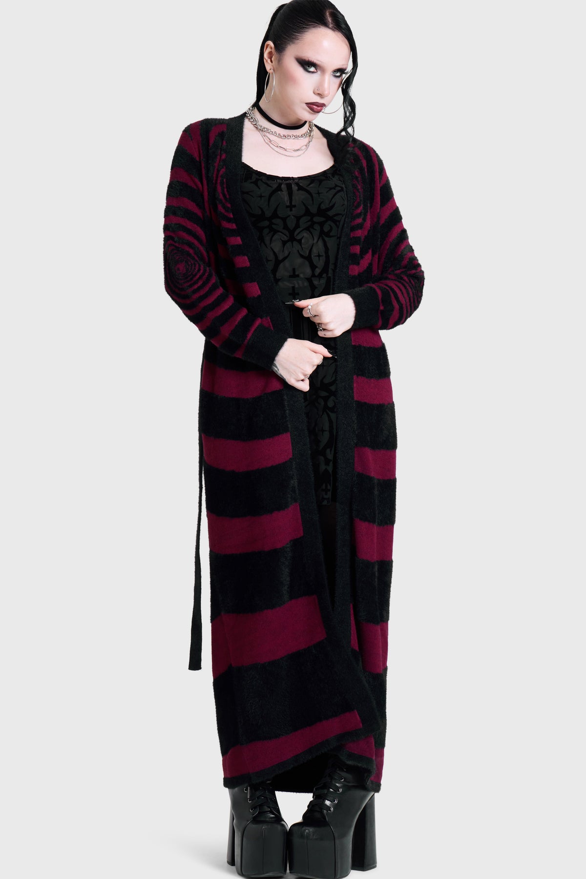 VOICES SPIRAL KNIT CARDIGAN