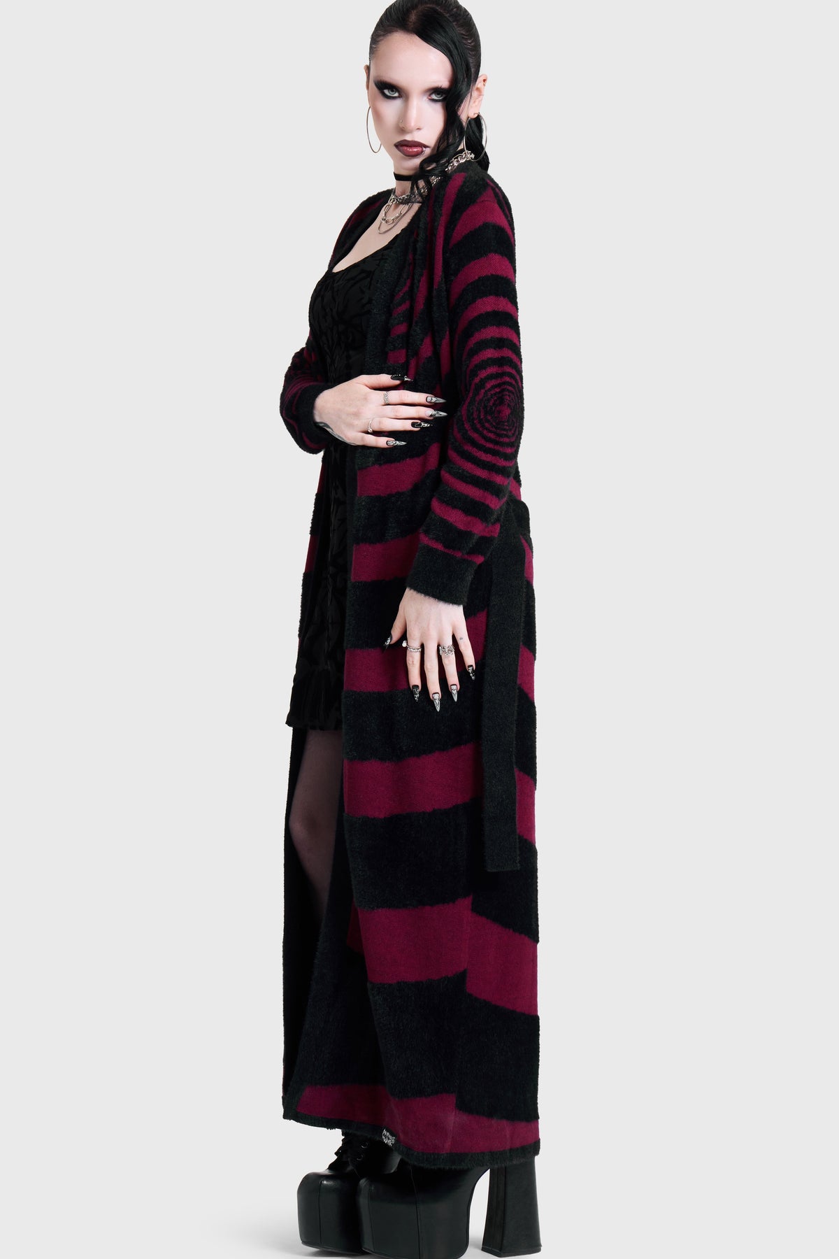 VOICES SPIRAL KNIT CARDIGAN