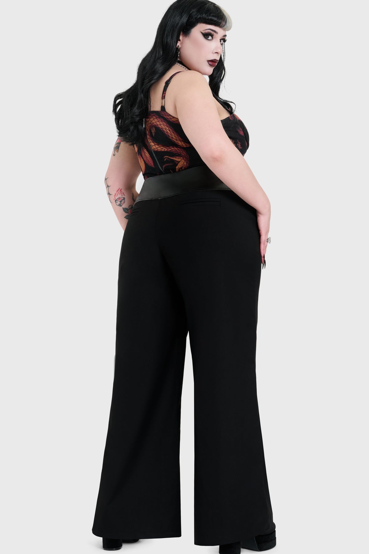 Witchmarked Zip Up Front Corp Trousers