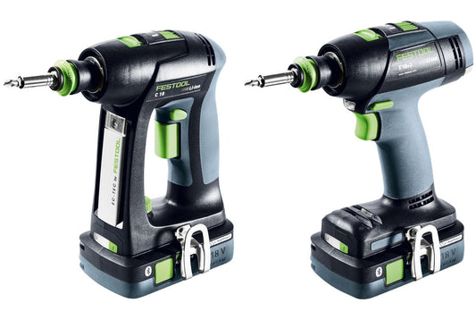 Festool T18 and C18 Lithium Ion Cordless Drills