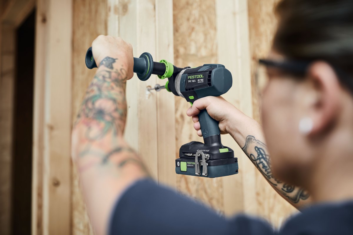 Festool TPC 18/4 Li-Ion QuaDrive Cordless Hammer Drill