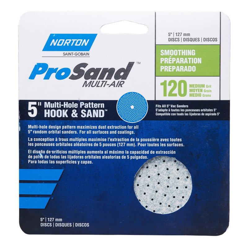 Norton ProSand Multi-Air Hook & Loop Discs - 5 inch