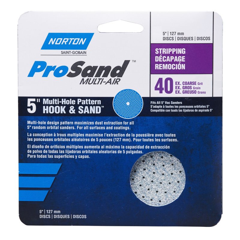 Norton ProSand Multi-Air Hook & Loop Discs - 5 inch